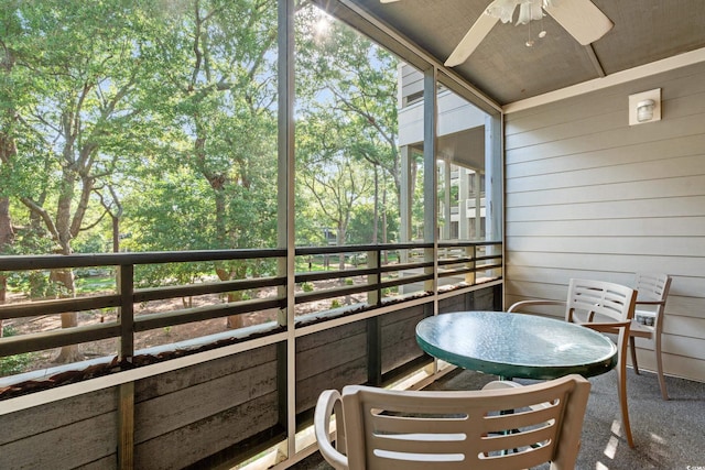 415 Ocean Creek Dr Unit 2243, Myrtle Beach, SC 29572 - balcony with a ceiling fan