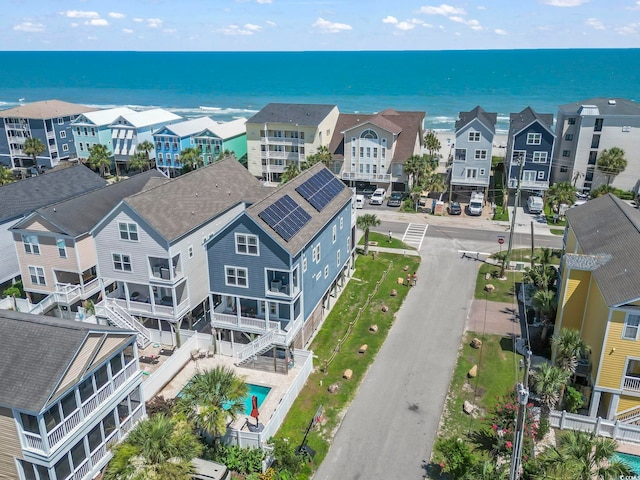 1514-B S Ocean Blvd, Surfside Beach, SC 29575 - aerial view of residential area featuring a pool area and a nearby body of water