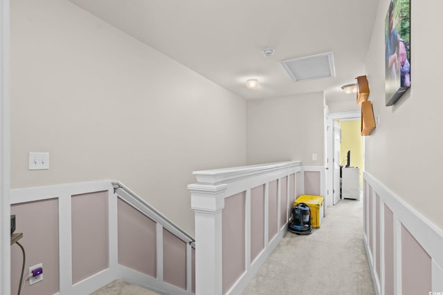 190 Olde Towne Way Unit 3, Myrtle Beach, SC 29588 - corridor with an upstairs landing, carpet floors, and attic access