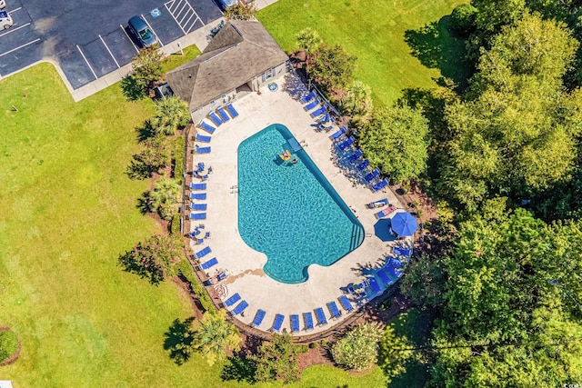 190 Olde Towne Way Unit 3, Myrtle Beach, SC 29588 - drone / aerial view of a pool area