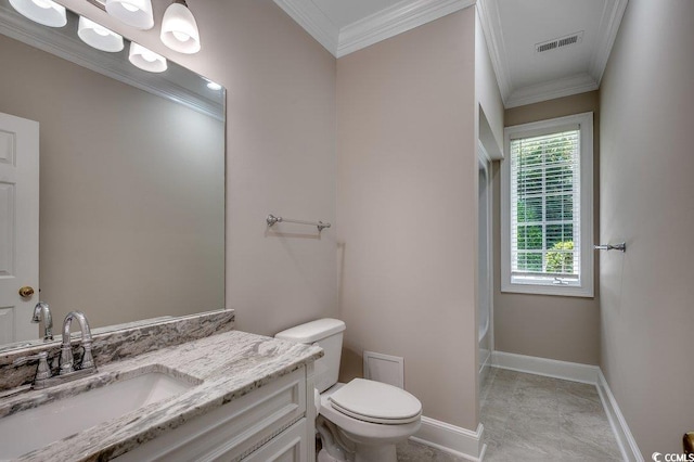 3535 Golf Ave, Little River, SC 29566 - full bath featuring vanity and crown molding