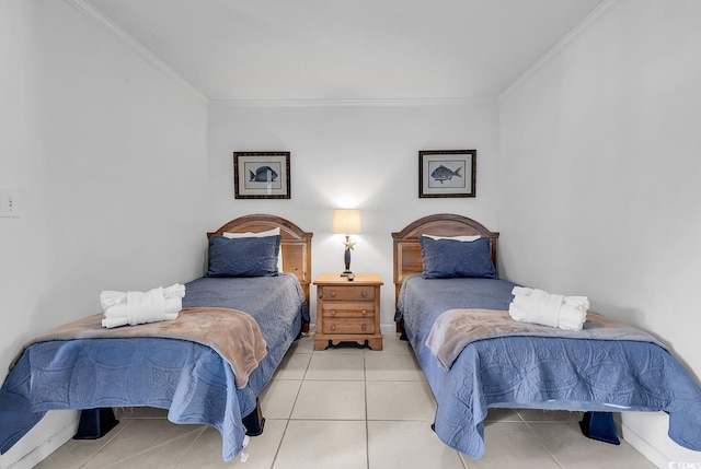 10200 Lake Shore Dr Unit 26, Myrtle Beach, SC 29572 - tiled bedroom with crown molding