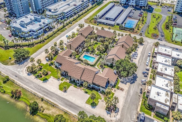 10200 Lake Shore Dr Unit 26, Myrtle Beach, SC 29572 - view of urban area featuring a pool area and a large body of water