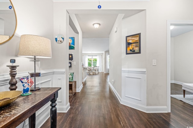 756 Culbertson Ave, Myrtle Beach, SC 29577 - hallway featuring wood finished floors and baseboards