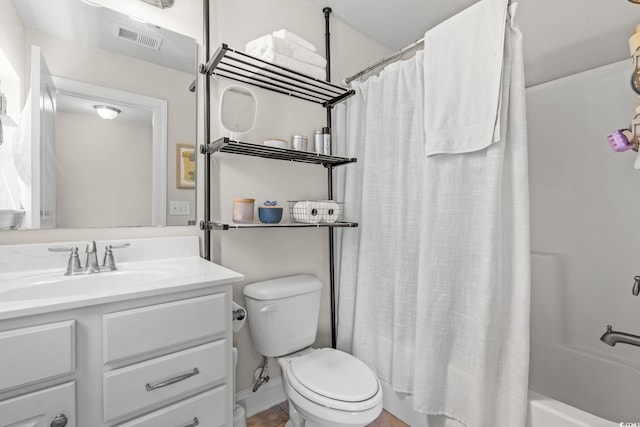 756 Culbertson Ave, Myrtle Beach, SC 29577 - bathroom featuring vanity and shower / bath combo with shower curtain
