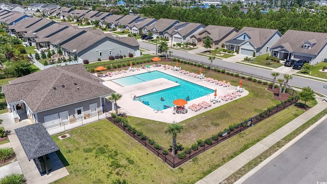 756 Culbertson Ave, Myrtle Beach, SC 29577 - aerial view of a pool area