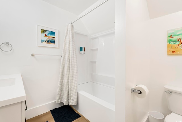 5700 Nixon St, North Myrtle Beach, SC 29582 - bathroom featuring vanity and shower / bath combo with shower curtain