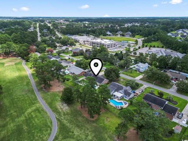 218 Lander Dr, Conway, SC 29526 - aerial view of property's location with a pool area and nearby suburban area