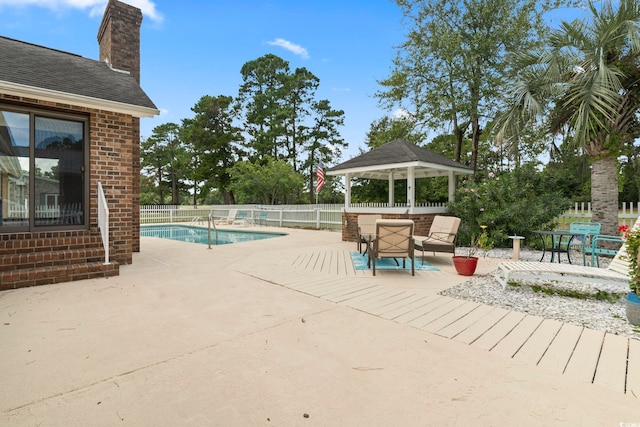 218 Lander Dr, Conway, SC 29526 - view of swimming pool with a gazebo and a patio area