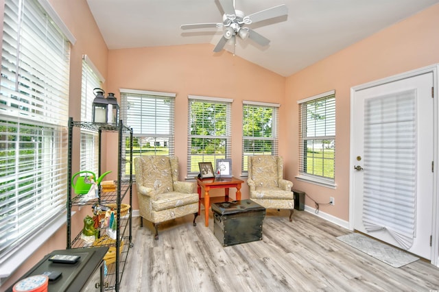 434 Deerfield Links Dr, Surfside Beach, SC 29575 - sunroom featuring lofted ceiling, wood finished floors, and plenty of natural light