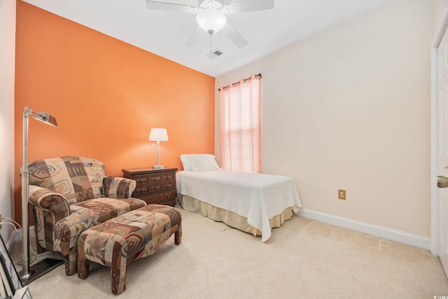 371 Sea Turtle Dr, Myrtle Beach, SC 29588 - bedroom with carpet and a ceiling fan