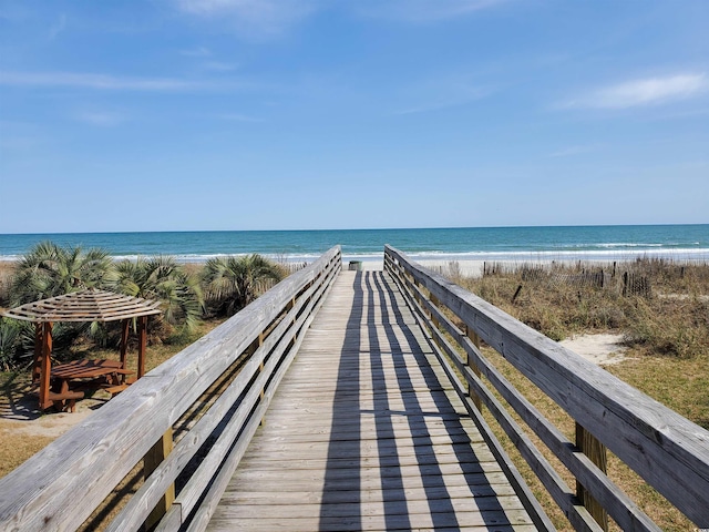 6804 N Ocean Blvd Unit 1621, Myrtle Beach, SC 29572 - view of property's community featuring view of water and beach