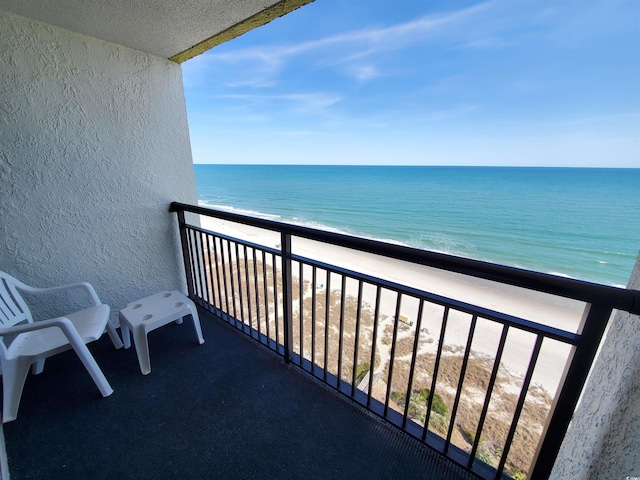 6804 N Ocean Blvd Unit 1621, Myrtle Beach, SC 29572 - balcony with view of water and beach