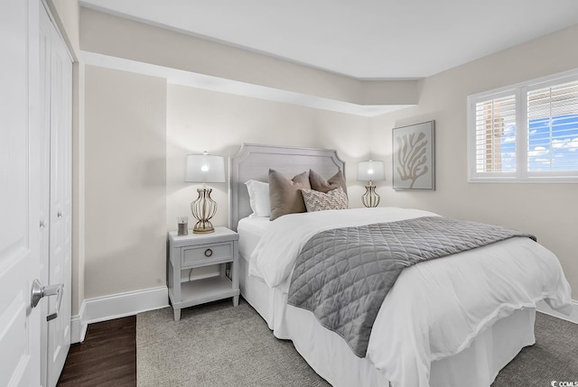 2701 S Ocean Blvd Unit 705, North Myrtle Beach, SC 29582 - bedroom with wood finished floors and baseboards