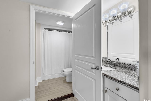 2701 S Ocean Blvd Unit 705, North Myrtle Beach, SC 29582 - full bathroom with vanity and shower / bath combo with shower curtain