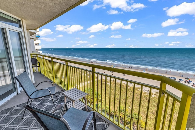2701 S Ocean Blvd Unit 705, North Myrtle Beach, SC 29582 - balcony with view of water and beach