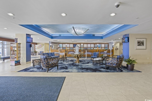 2701 S Ocean Blvd Unit 705, North Myrtle Beach, SC 29582 - community lobby featuring recessed lighting and a security system