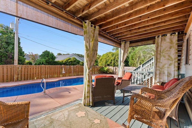 503 Plantation Dr, Surfside Beach, SC 29575 - deck featuring a fenced backyard and stairway
