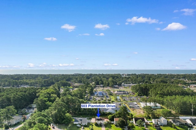 503 Plantation Dr, Surfside Beach, SC 29575 - aerial overview of property's location featuring a forest