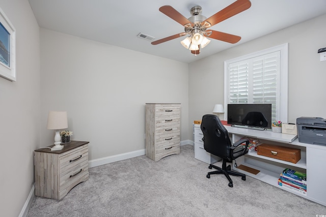 308 Millbrook Cir, Aynor, SC 29544 - office space featuring light colored carpet and a ceiling fan