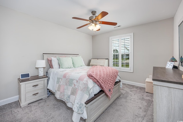 308 Millbrook Cir, Aynor, SC 29544 - bedroom with light colored carpet and ceiling fan