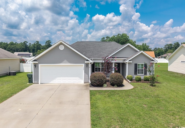 308 Millbrook Cir, Aynor, SC 29544 - single story home featuring driveway, a garage, and roof with shingles