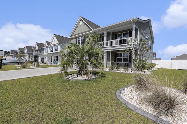 312 Cattle Drive Cir, Myrtle Beach, SC 29588 - view of front facade featuring a balcony, a gate, and a residential view