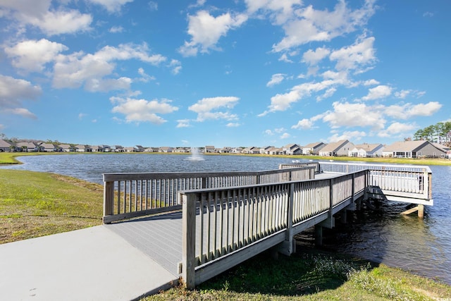 312 Cattle Drive Cir, Myrtle Beach, SC 29588 - dock with a residential view and a water view