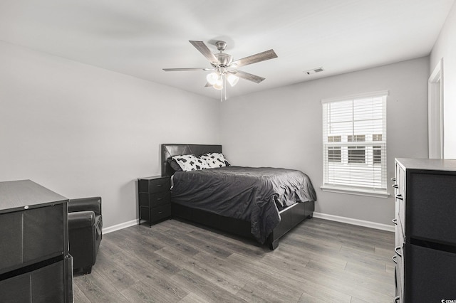312 Cattle Drive Cir, Myrtle Beach, SC 29588 - bedroom with wood finished floors and a ceiling fan