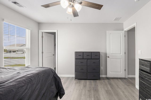 312 Cattle Drive Cir, Myrtle Beach, SC 29588 - bedroom with light wood-style flooring and a ceiling fan