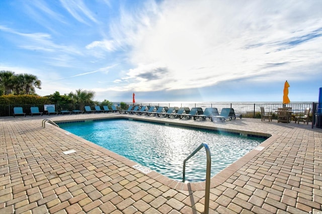 2001 S Ocean Blvd Unit 203, Myrtle Beach, SC 29577 - community pool with a patio area