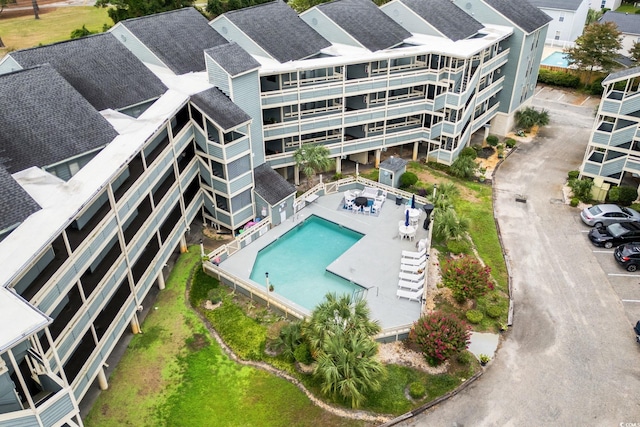 1101 Possum Trot Rd Unit A301, North Myrtle Beach, SC 29582 - aerial view of a pool area