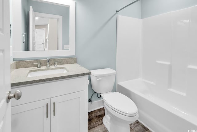202 Clam Digger Loop, Pawleys Island, SC 29585 - bathroom with vanity, tub / shower combination, and wood finished floors