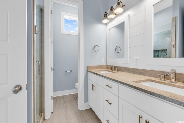 202 Clam Digger Loop, Pawleys Island, SC 29585 - bathroom featuring double vanity and a stall shower