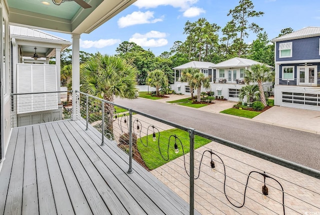 202 Clam Digger Loop, Pawleys Island, SC 29585 - deck featuring a ceiling fan