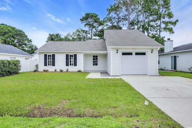 9655 Kings Grant Dr, Murrells Inlet, SC 29576 - view of front of house with concrete driveway, a garage, and a shingled roof
