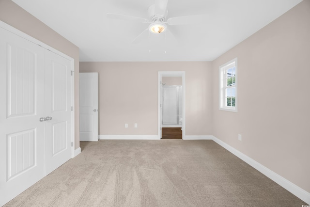 9655 Kings Grant Dr, Murrells Inlet, SC 29576 - unfurnished bedroom featuring carpet floors, ensuite bath, and a ceiling fan