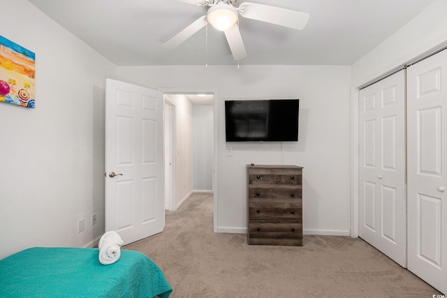1005 28th Ave S, North Myrtle Beach, SC 29582 - carpeted bedroom with a closet and ceiling fan