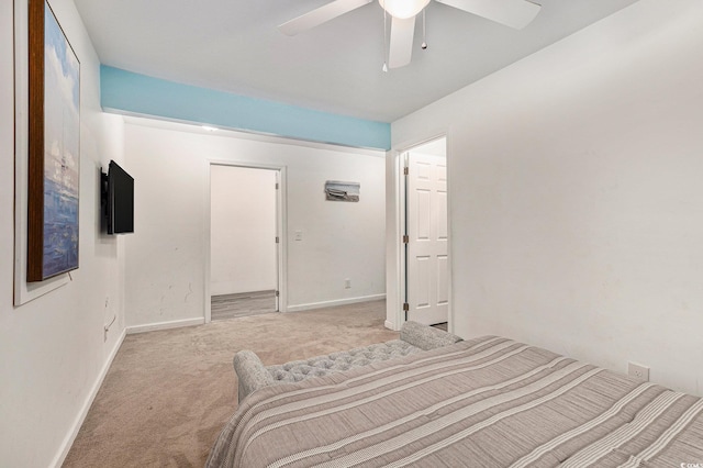 1005 28th Ave S, North Myrtle Beach, SC 29582 - carpeted bedroom with baseboards and a ceiling fan