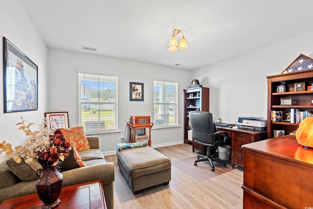 3909 On Deck Cir, Little River, SC 29566 - home office with light wood-type flooring and baseboards