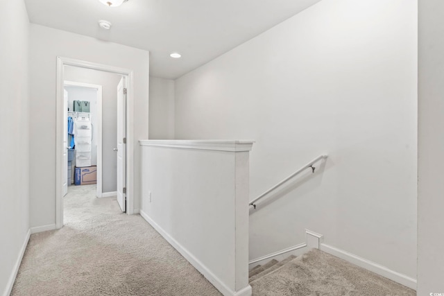 1117 Fairway Ln Unit 1117, Conway, SC 29526 - corridor with an upstairs landing, carpet flooring, and recessed lighting