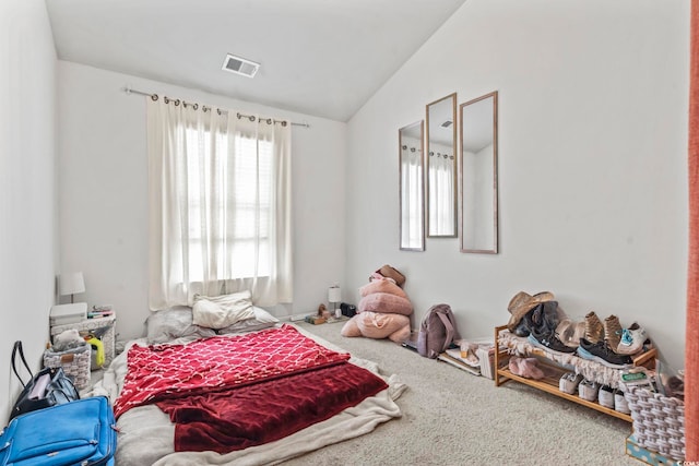 1117 Fairway Ln Unit 1117, Conway, SC 29526 - carpeted bedroom featuring vaulted ceiling