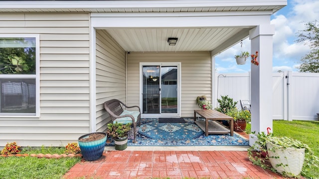 1201 Midtown Village Dr, Conway, SC 29526 - doorway to property featuring a patio area
