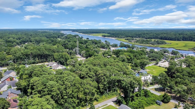 1553 Watson Ave, Little River, SC 29566 - drone / aerial view of a nearby body of water and a heavily wooded area