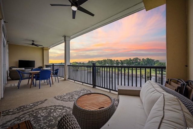 265 Venice Way Unit 1-404, Myrtle Beach, SC 29577 - patio / terrace with a ceiling fan