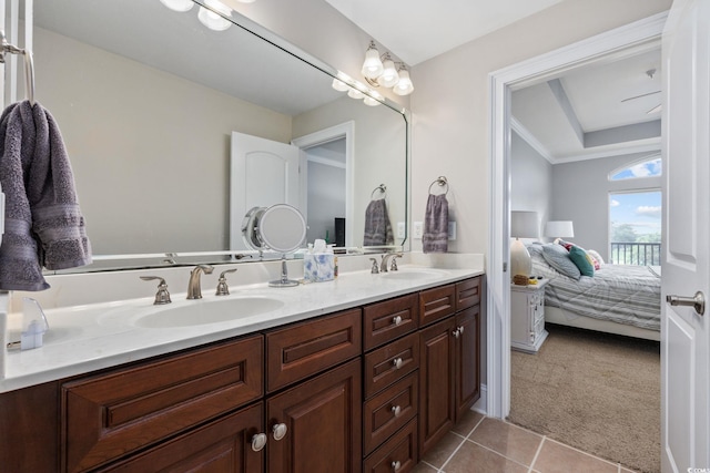 265 Venice Way Unit 1-404, Myrtle Beach, SC 29577 - ensuite bathroom featuring double vanity and tile patterned flooring