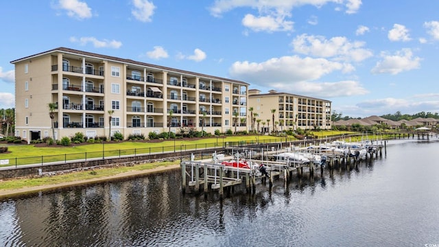 265 Venice Way Unit 1-404, Myrtle Beach, SC 29577 - dock with a water view and boat lift