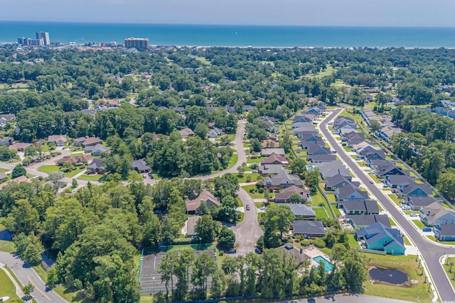 1415 Fox Hollow Way N, Myrtle Beach, SC 29582 - aerial view of property and surrounding area featuring a nearby body of water and nearby suburban area