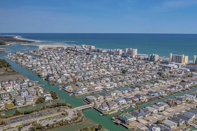 1415 Fox Hollow Way N, Myrtle Beach, SC 29582 - aerial view of property and surrounding area with a large body of water and nearby suburban area