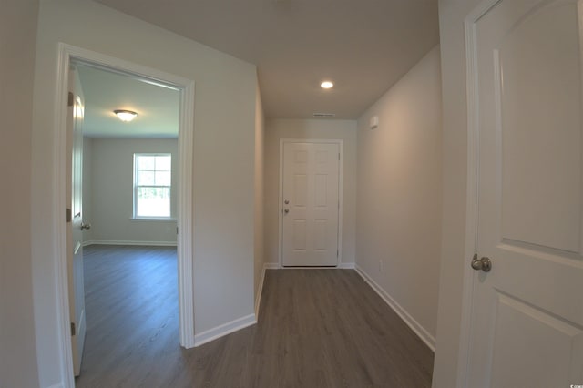 205 Kc Ln, Aynor, SC 29511 - hall with dark wood-style flooring and recessed lighting